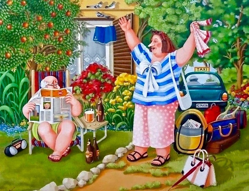 Смех и труд на дачном участке: давайте улыбнемся