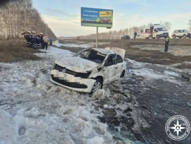 Женщина пострадала в жестком ДТП
