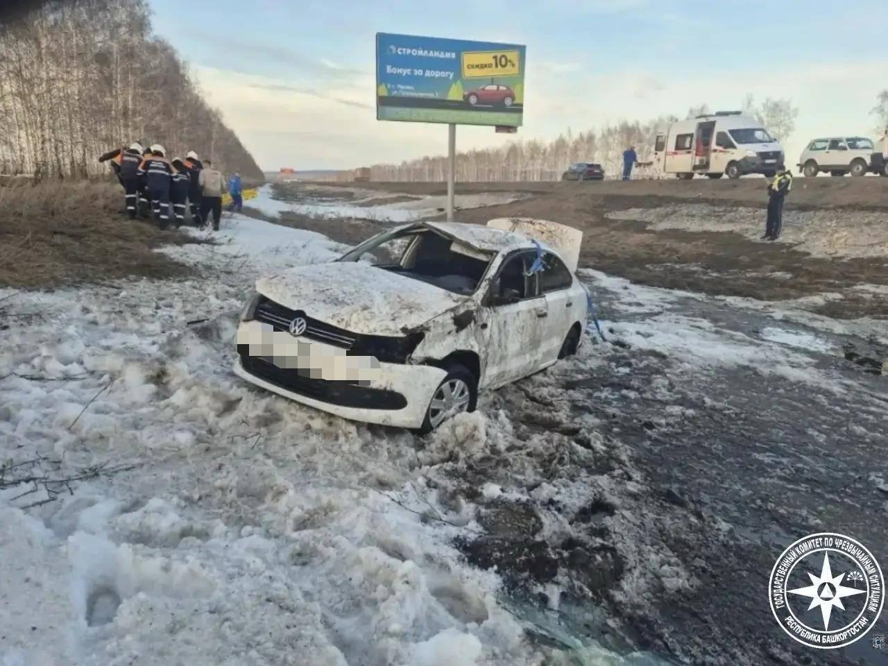 Женщина пострадала в жестком ДТП