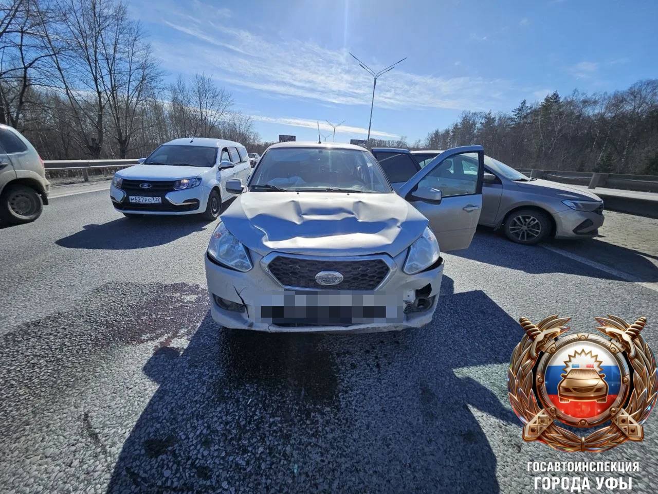 В Уфе произошло тройное ДТП В Уфе произошло тройное ДТП