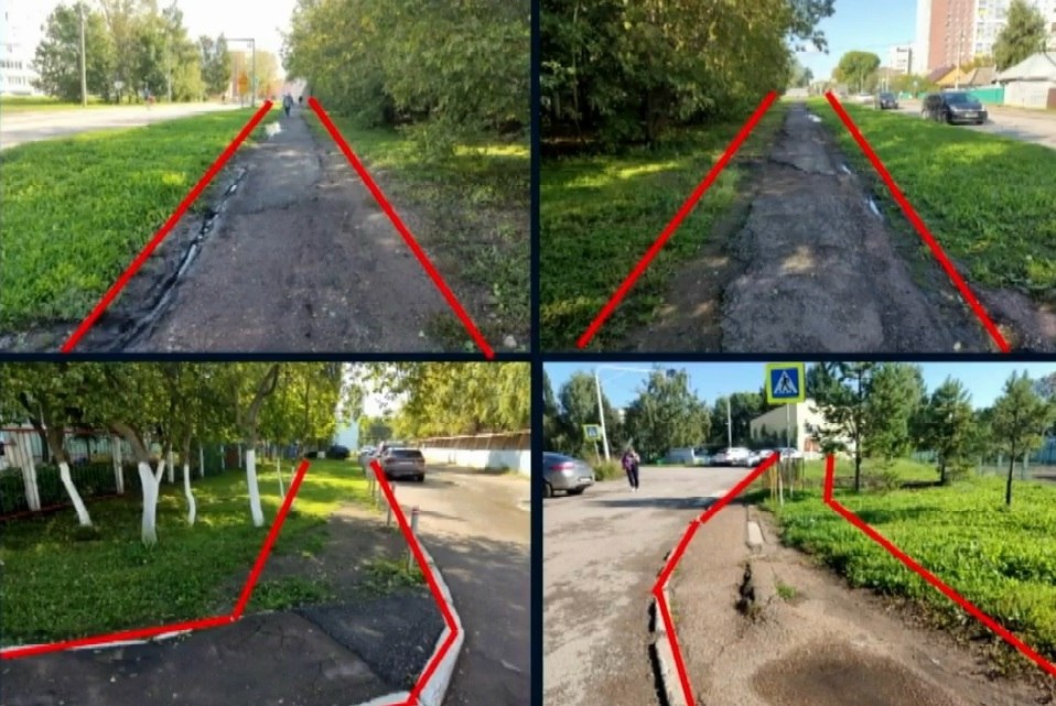 В Уфе обновят 54 участка тротуаров