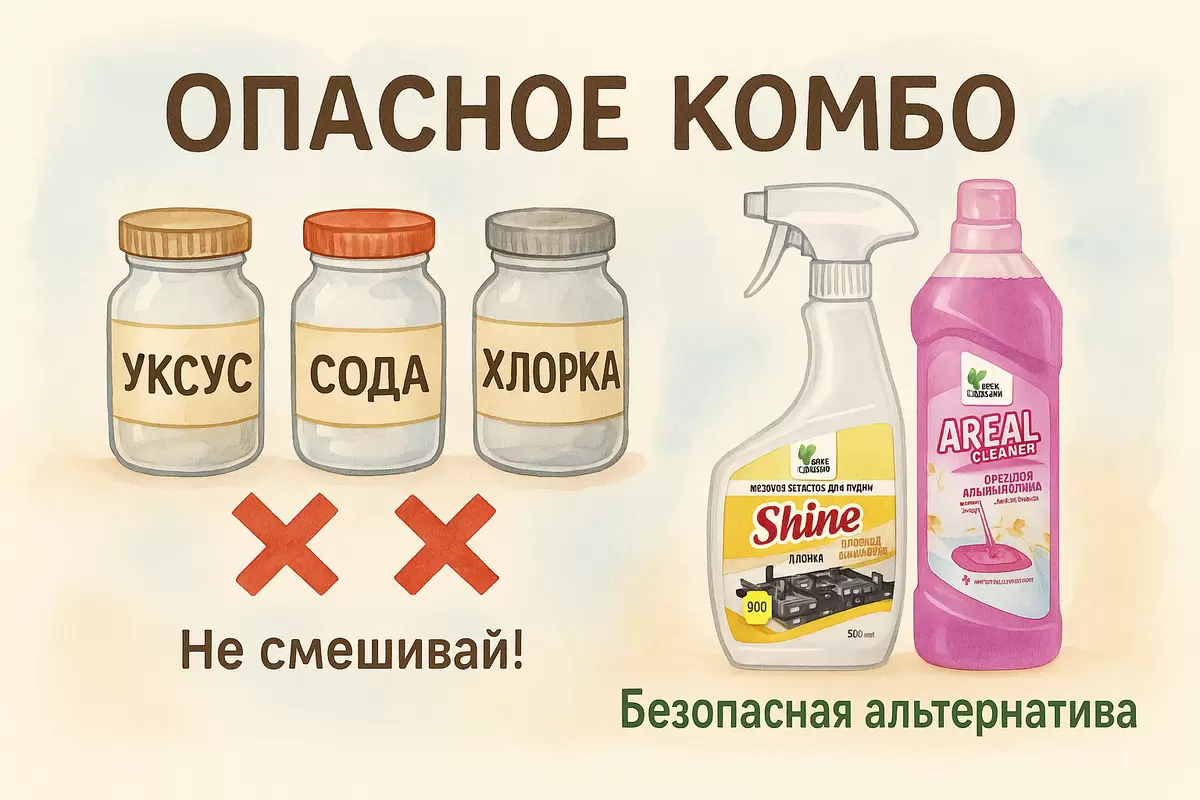 Опасные смешивания: чего избегать при уборке