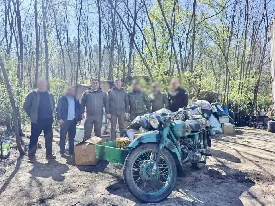 Начальник Управления МВД России по г. Уфе Ильгиз Байсурин встретился с бойцами в зоне проведения СВО