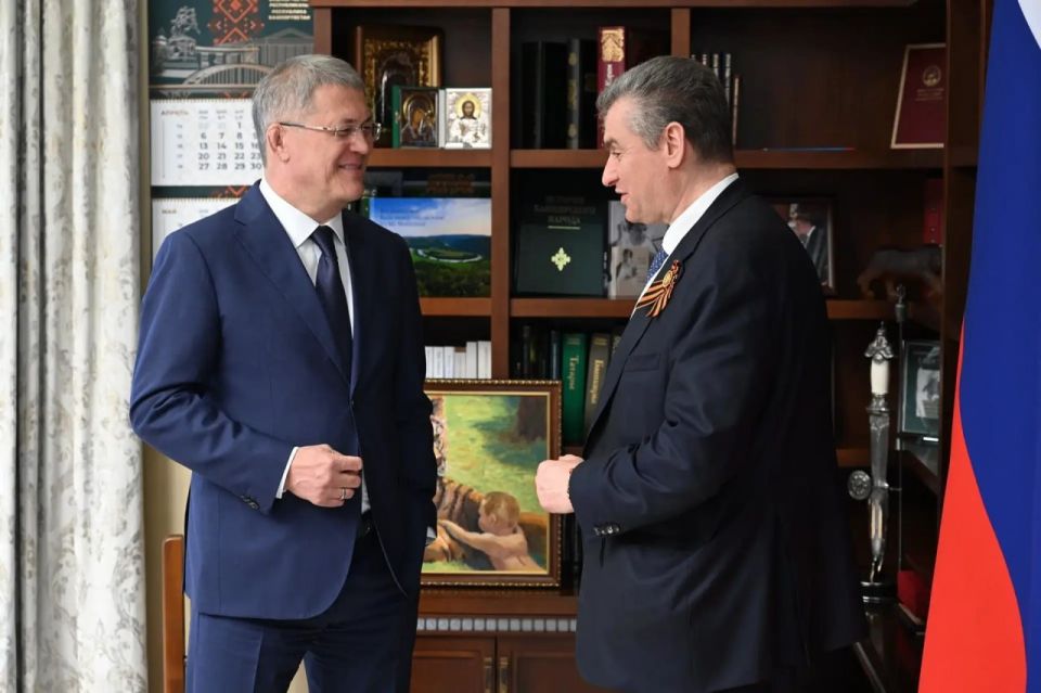 Радий Хабиров встретился с председателем ЛДПР Леонидом Слуцким и поблагодарил за сотрудничество