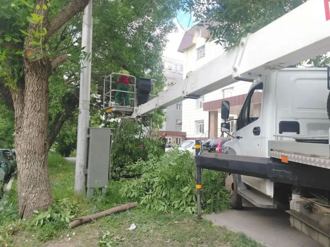 Последствия непогоды в Уфе Последствия непогоды в Уфе