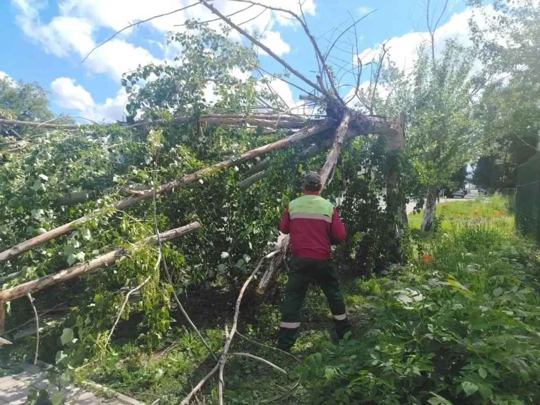 Последствия непогоды в Уфе Последствия непогоды в Уфе