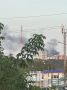 Последствия пожара видно даже из микрорайона Затон