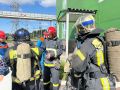 Огнеборцы Уфимского пожарно-спасательного гарнизона провели учения по тушению условного пожара на Затонской ТЭЦ