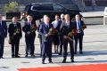 Президент Абхазии и Глава Башкортостана возложили цветы к памятнику Минигали Шаймуратова