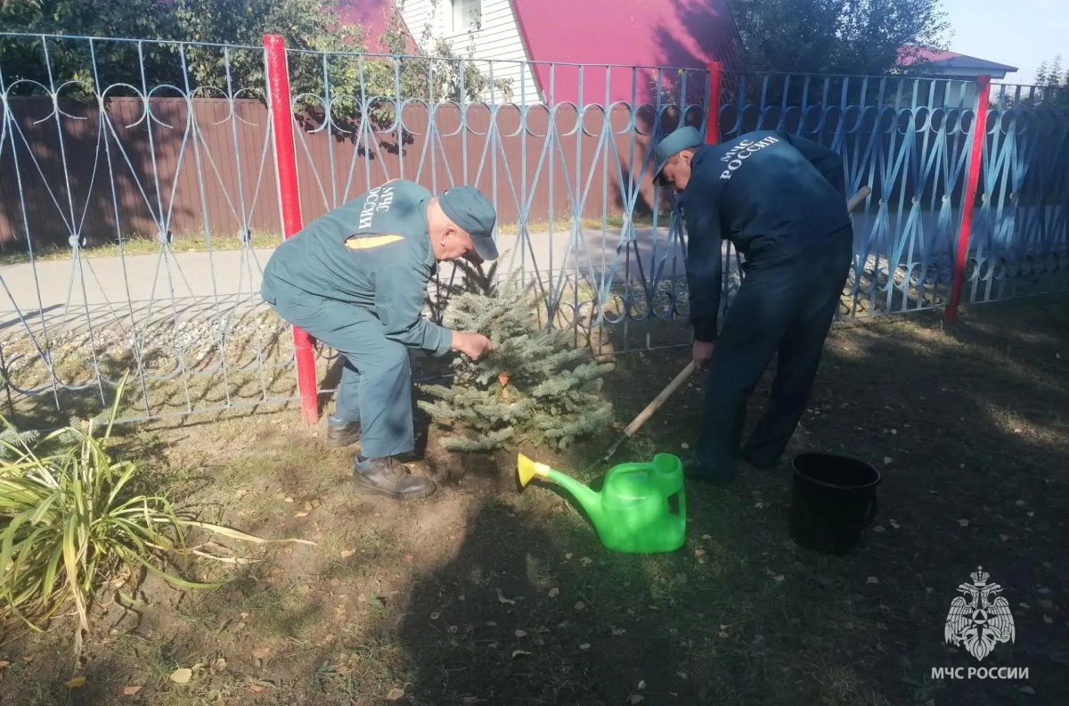В рамках акции "Зеленая Башкирия" сотрудники Главного управления МЧС России по Республике Башкортостан высадили деревья В рамках акции "Зеленая Башкирия" сотрудники Главного управления МЧС России по Республике Башкортостан высадили деревья