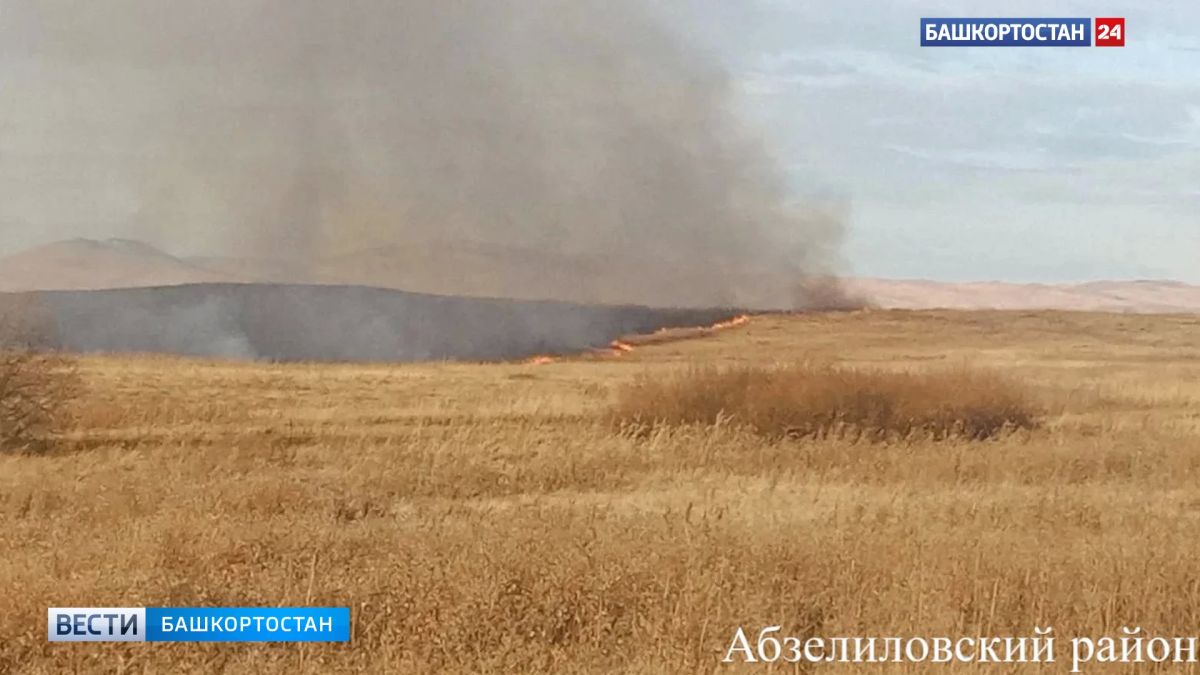 За сутки в Башкортостане зарегистрированы три ландшафтных пожара